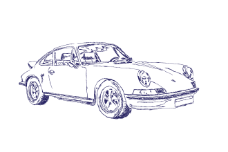 draw a car or motorcycles in scribble art style