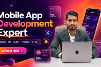design and develop mobile application on flutter