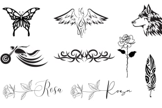 create custom tattoo design with unique and personalized art