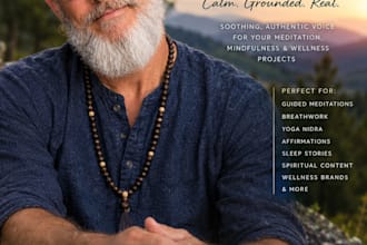 record a soothing guided meditation voice over