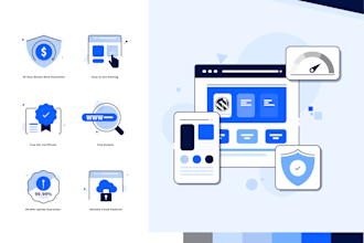 design vector icons set for your web including ainmation
