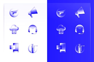 design amazing vector icons for your website