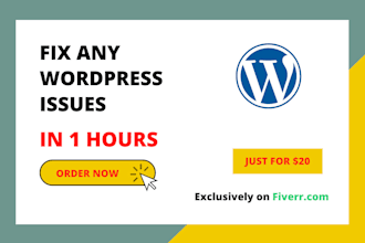fix any wordpress errors and bugs or html, css issues