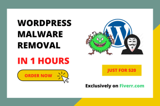 do wordpress malware removal within 1 hours