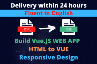 develop websites, web components in nuxt, vue