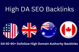 do top 200 high da backlinks, directories submission for USA, UK, all countries
