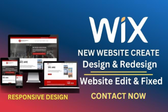 wix website redesign wix website design wix website revamp wix website edit wix