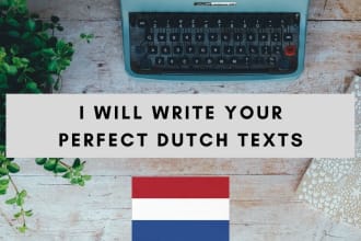 write a high quality text, article or blog post in dutch SEO