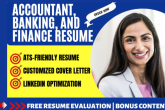 write your professional accountant and banking resume