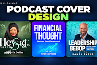 design a professional podcast cover art