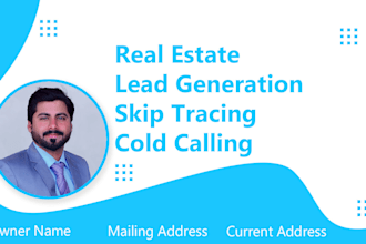 provide real estate skip tracing and lead generation