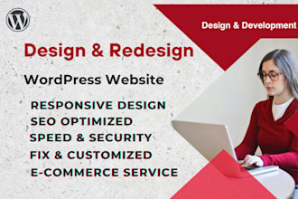 design or redesign a website using wordpress page builders