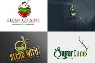 designs creative juice bar and coffee shop logo