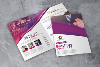 creat professional corporate brochure, bifold, trifold, real estate, flyer