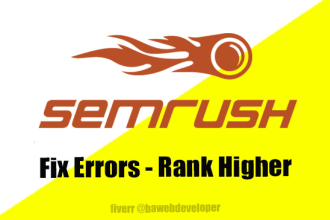 fix semrush SEO errors, trusted by 2000 clients, semrush pro