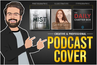 design a professional podcast cover art