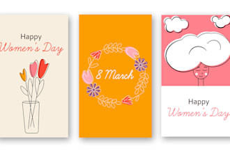 illustrate magic greeting card or postcard design