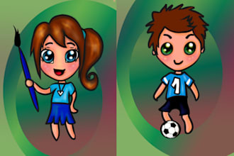 draw a cute avatar chibi