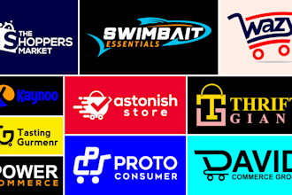 design shopify ecommerce online store shop retail business logo