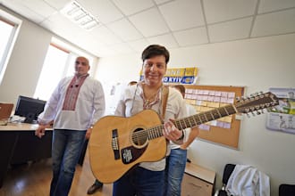 compose a piece of music in folk