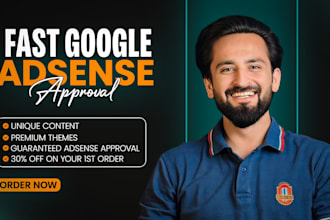 design google adsense approved niche website, guaranteed approval