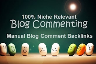 do manually niche relevant blog comment backlinks