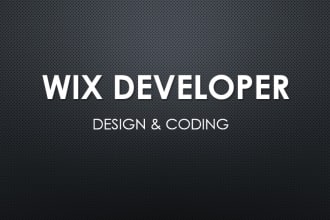 build a professional wix velo website , velo code fix developer