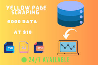 scrape leads from yellow pages within 24 hrs