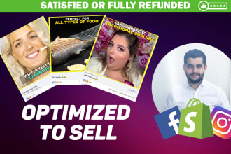 create shopify facebook video ads for dropshipping products
