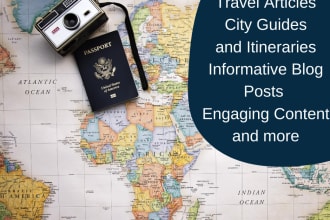 write engaging travel articles and guides on any destination