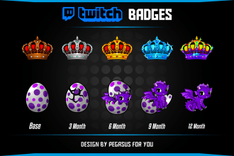 design amazing custom sub badges for twitch