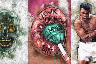 make unique street art graffiti from your photo