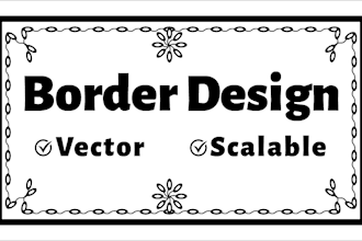 design borders for frame in vector format