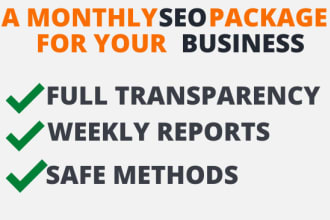 do monthly seo service for you