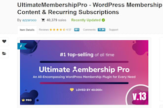 set up ultimate membership pro