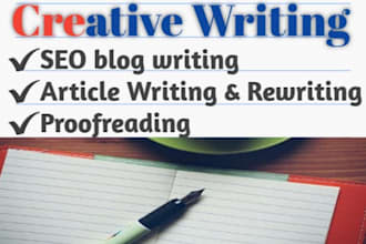 write articles and blogs in french and english