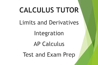 tutor calculus, limits, derivatives, integrals, ap math