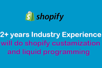do shopify customization and liquid programming