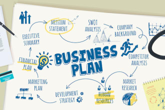 prepare a detailed business plan, pitch deck, and financial model