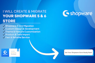 create and customize your shopware 5 and 6 store