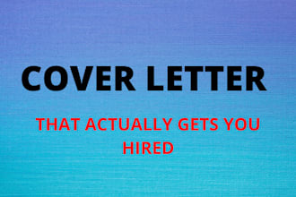 write a professional and ats cover letter