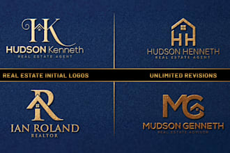 design unique real estate or realtor logo