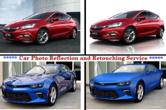 do car, vehicle,  photo retouching, reflection shadow create