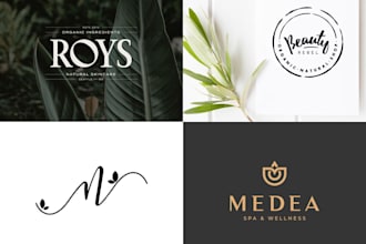 design natural beauty skincare yoga spa wellness health logo