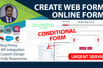 create a web form, gravity form, multipage form
