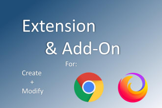 create chrome and firefox extension