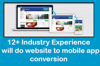 do website to mobile app and app development