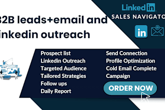 do targeted b2b leads, email, and linkedin outreach