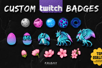 draw custom sub badges for twitch in 24 hours