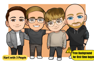 make chibi illustration for family and friends